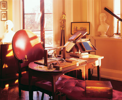 Jefferson was an astute, well-read, prolific writer. He spent many hours of each morning and into the afternoon at his writing table.